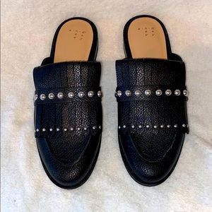 A new day black studded mules